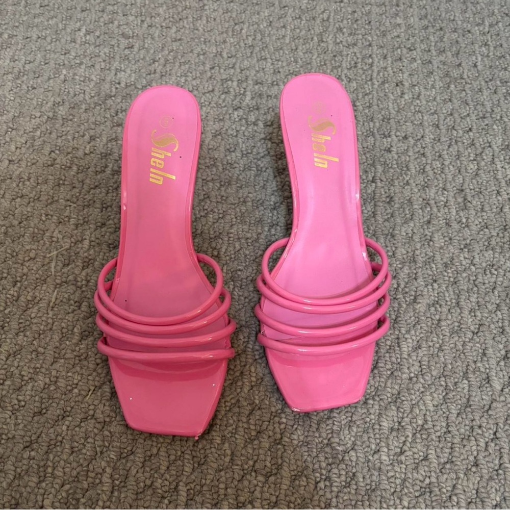 SHEIN Pink Women's Slide Sandals